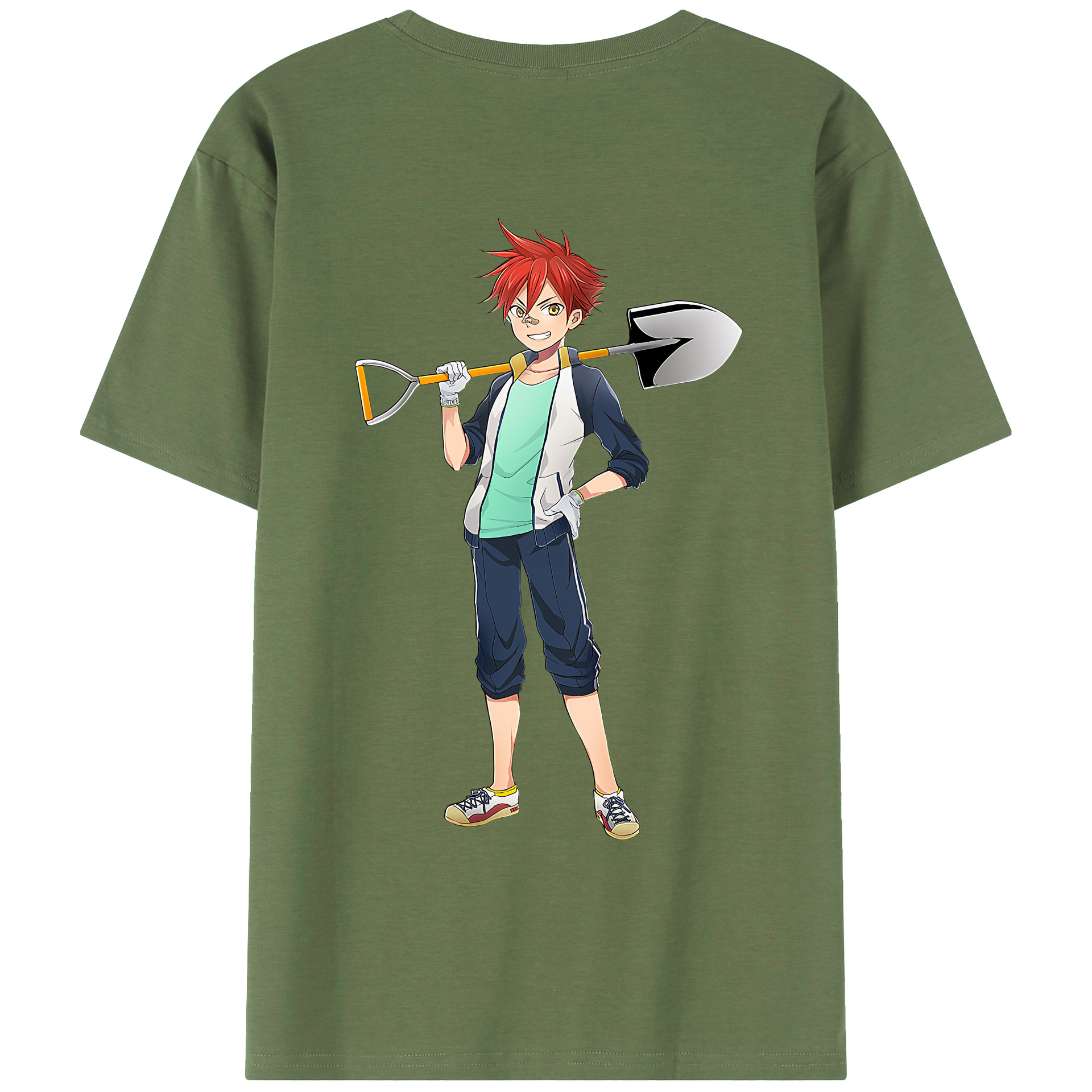 （画像用） 刀剣乱舞 Touken Ranbu 綿100％ メンズ半袖Tシャツ（バックプリント） 通気性